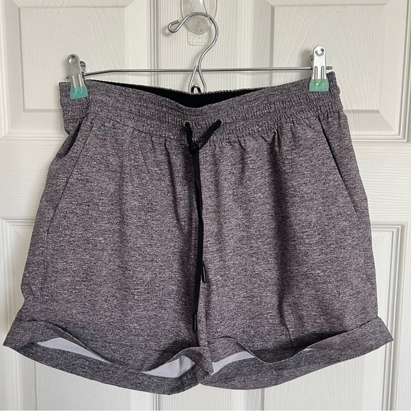 Lululemon Spring Break Away Short *4-way Stretch 3" Heather Lux Multi Black Sz 6 - Picture 5 of 9